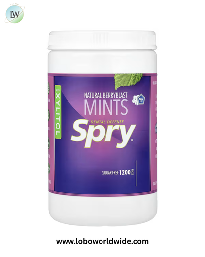Xlear, Spry®, Dental Defense Mints With Xylitol, 1,200 Pieces