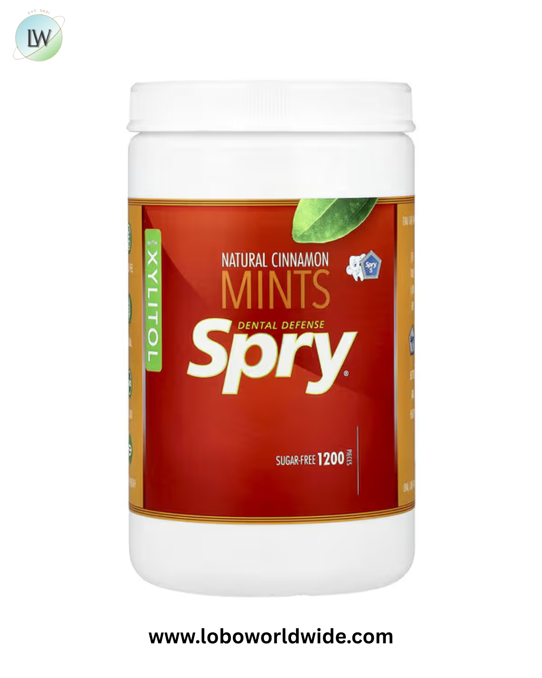 Xlear, Spry®, Dental Defense Mints With Xylitol, 1,200 Pieces
