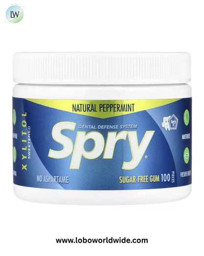 Xlear, Spry®, Sugar-Free Chewing Gum, 100 Pieces