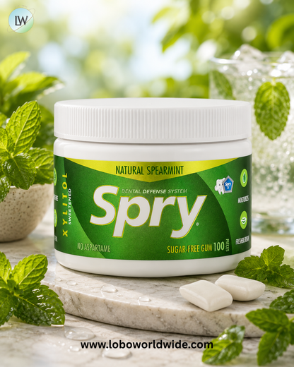 Xlear, Spry®, Sugar-Free Chewing Gum, 100 Pieces