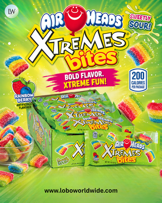 Xtremes Rainbow Airheads Bites 2oz - 18ct