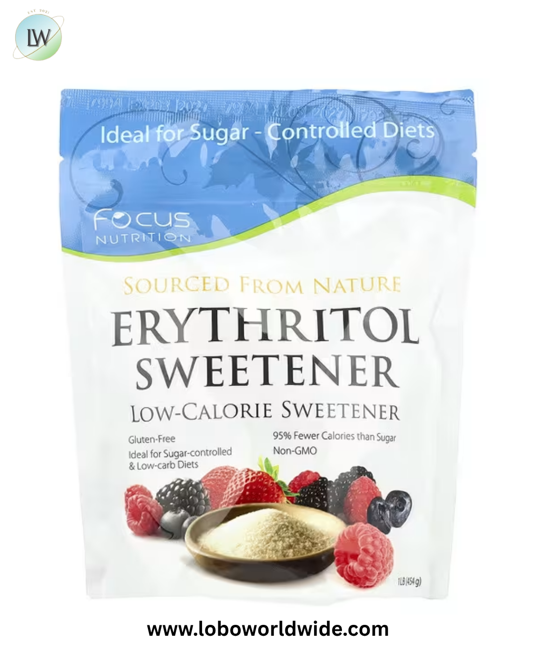 Xyloburst, Erythritol Sweetener, Low-Calorie Sweetener, 1 lb (454 g)