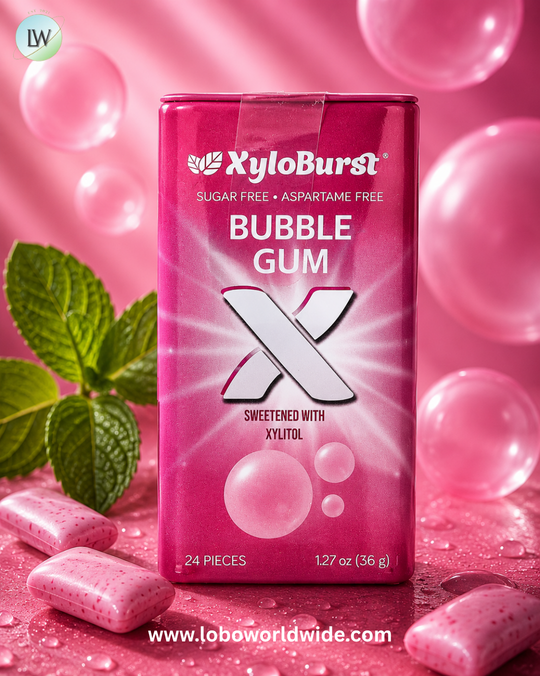 Xyloburst, Xylitol Gum, 24 Pieces, 1.27 oz (36 g)