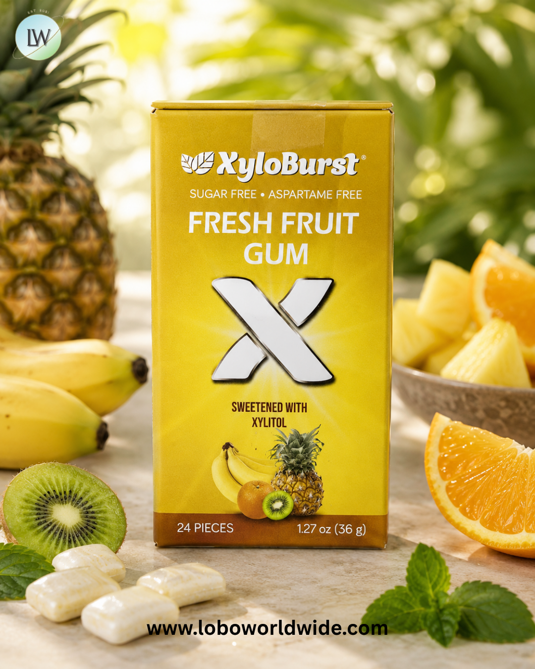 Xyloburst, Xylitol Gum, 24 Pieces, 1.27 oz (36 g)
