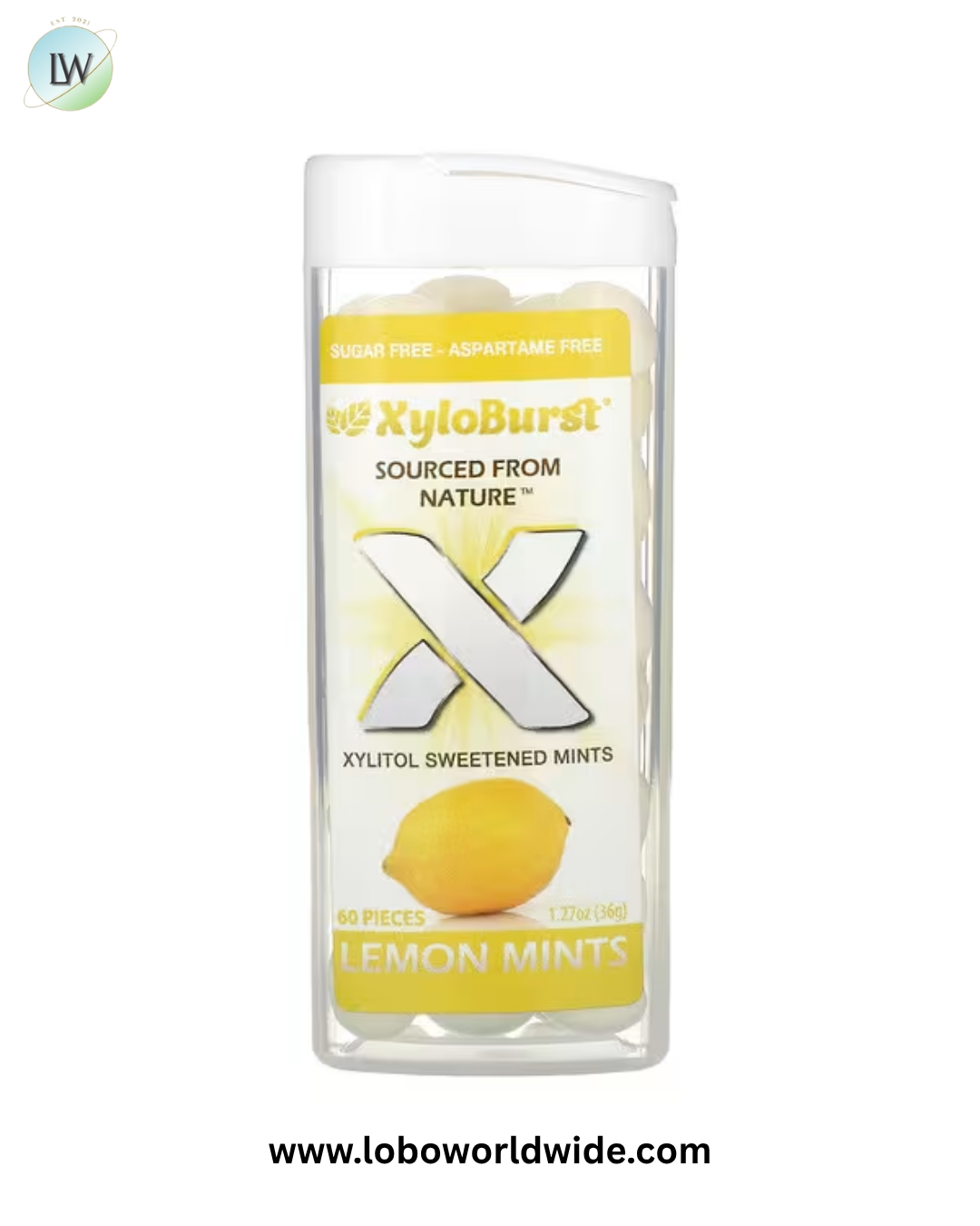 Xyloburst, Xylitol Sweetened Mints, 60 Pieces
