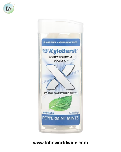 Xyloburst, Xylitol Sweetened Mints, 60 Pieces