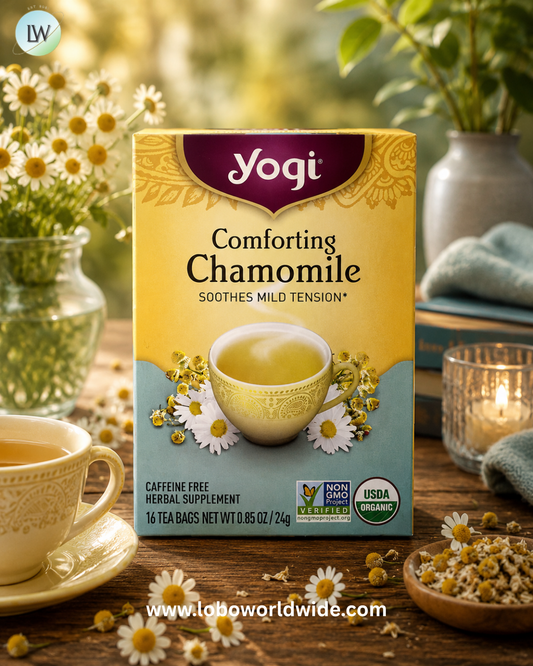 Yogi Tea, Comforting Chamomile, Caffeine Free, 16 Tea Bags, 0.85 oz (24 g)