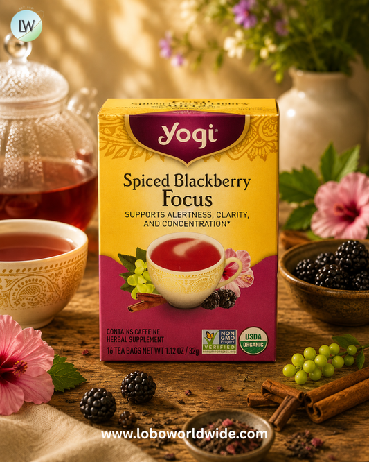Yogi Tea, Focus, Spiced Blackberry, 16 Tea Bags, 1.12 oz (32 g)