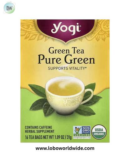 Yogi Tea, Green Tea Pure Green, 1.09 oz (31 g)