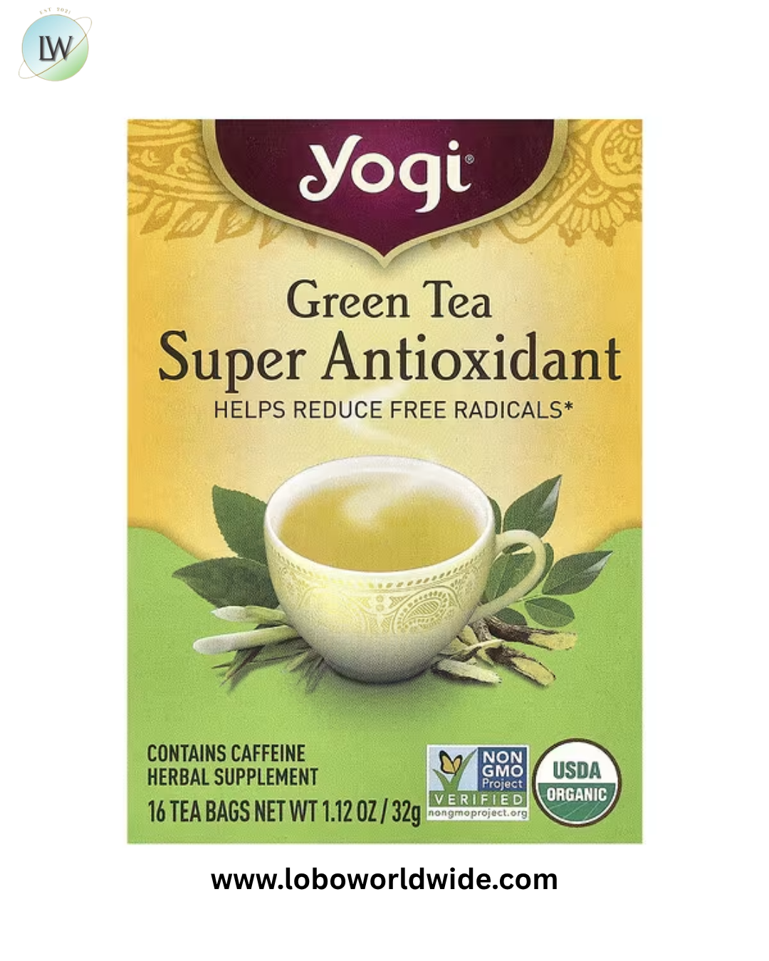 Yogi Tea, Green Tea, 16 Tea Bags, 1.12 oz (32 g)