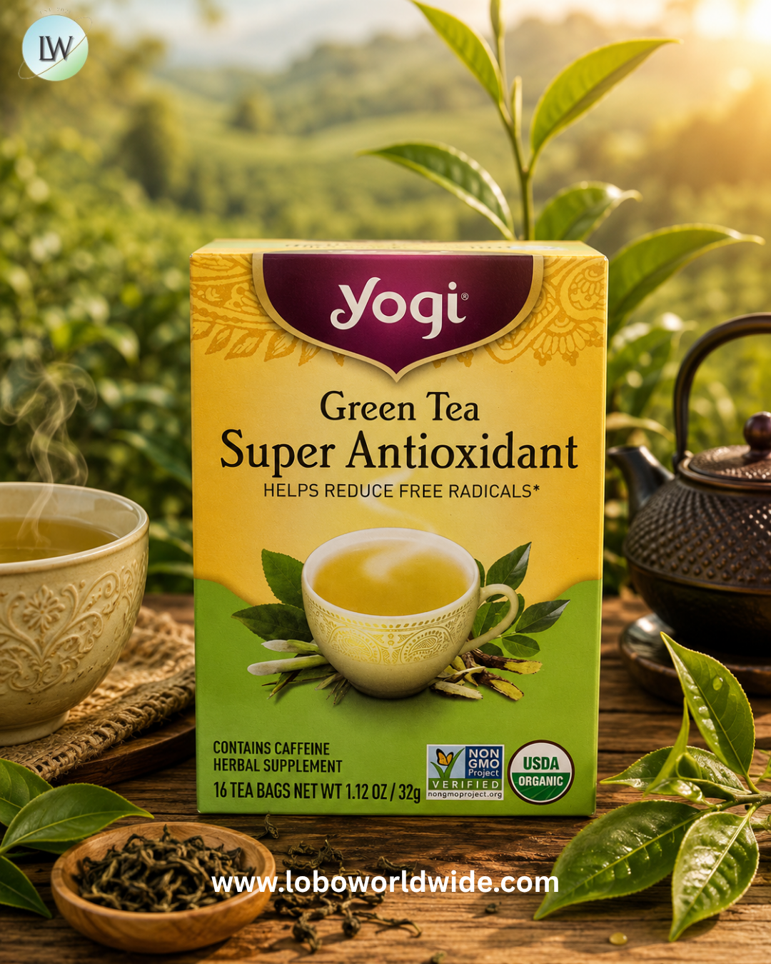 Yogi Tea, Green Tea, 16 Tea Bags, 1.12 oz (32 g)