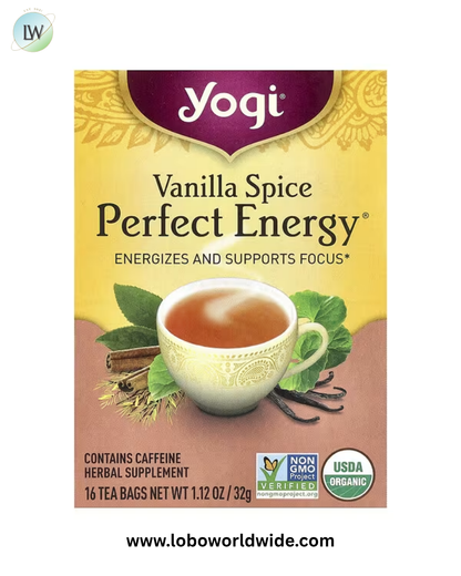 Yogi Tea, Perfect Energy®, Vanilla Spice, 16 Tea Bags, 1.12 oz (32 g)