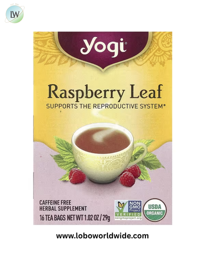 Yogi Tea, Raspberry Leaf, Caffeine Free, 16 Tea Bags, 1.02 oz (29 g)