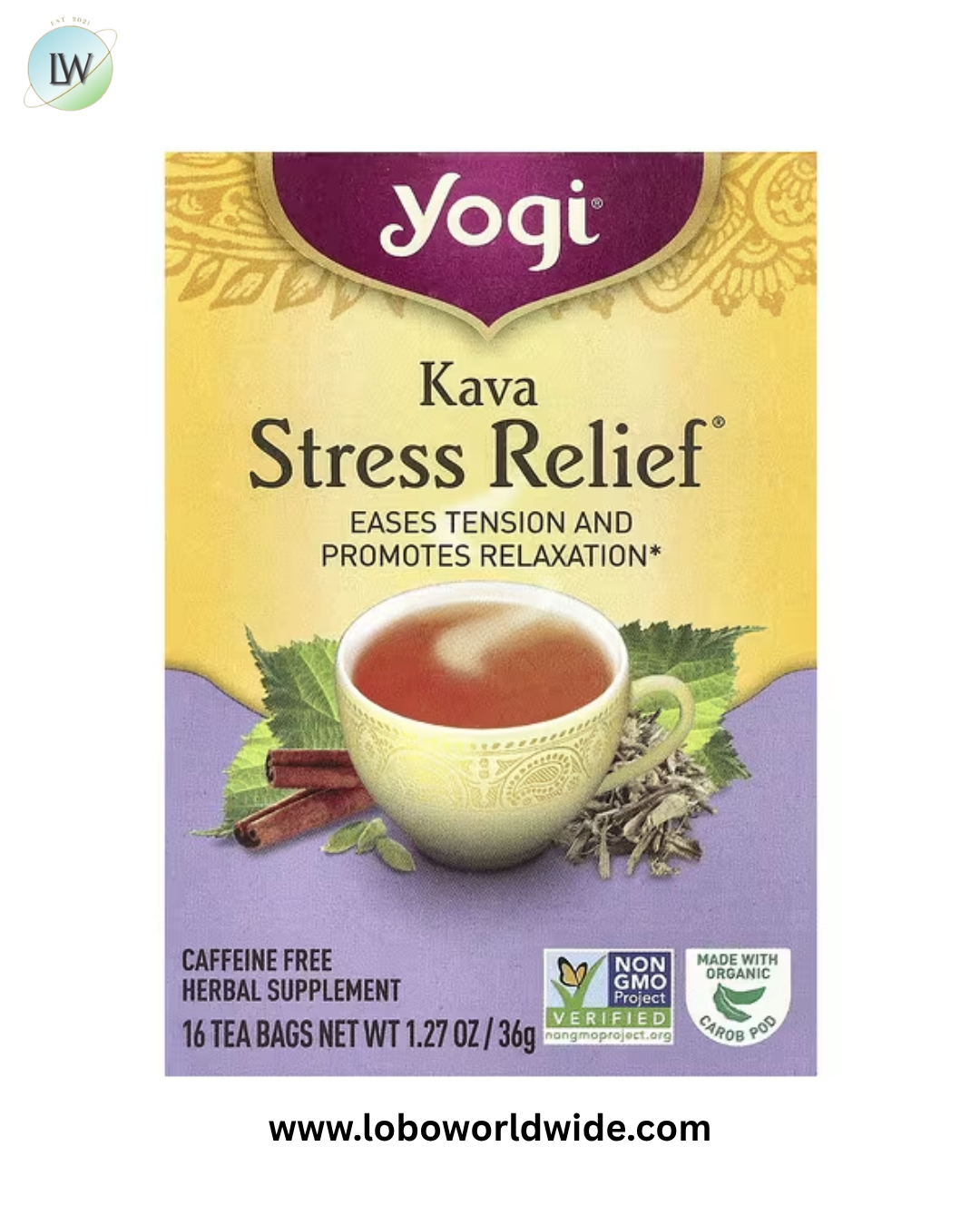 Yogi Tea, stress relief Caffeine Free, 16 Tea Bags