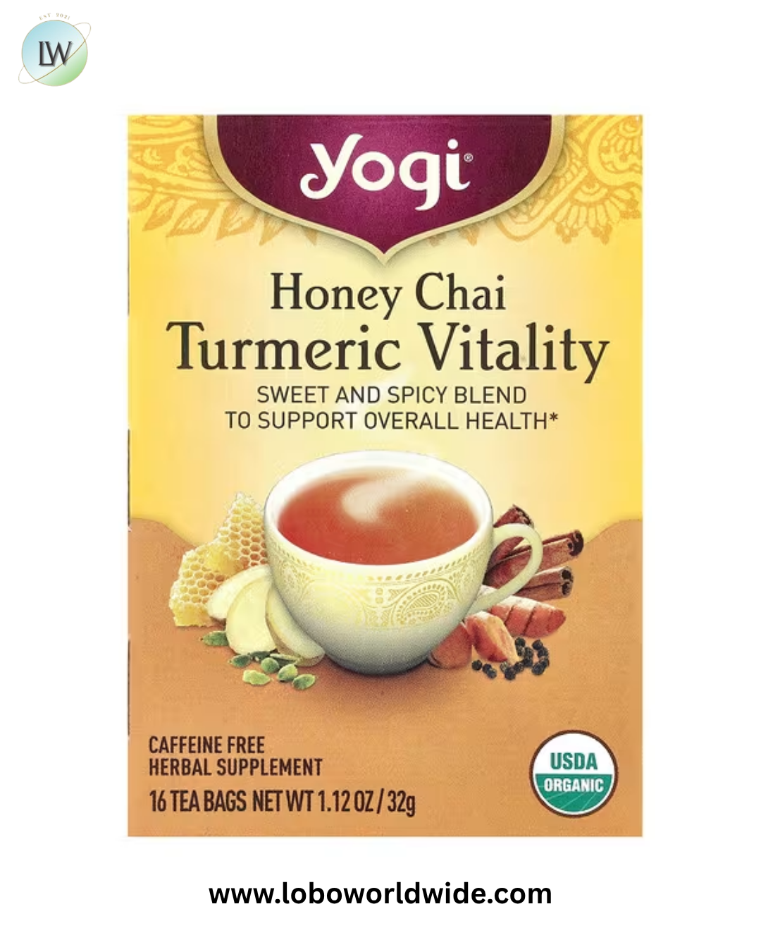 Yogi Tea, Turmeric Vitality, 16 Tea Bags, 1.12 oz (32 g)