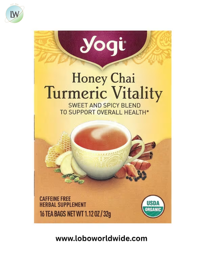 Yogi Tea, Turmeric Vitality, 16 Tea Bags, 1.12 oz (32 g)