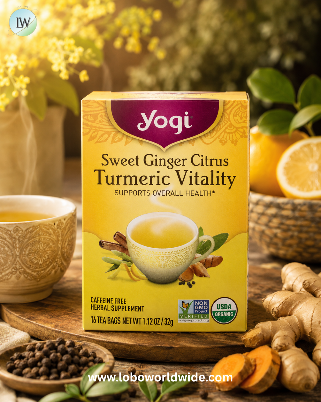 Yogi Tea, Turmeric Vitality, 16 Tea Bags, 1.12 oz (32 g)