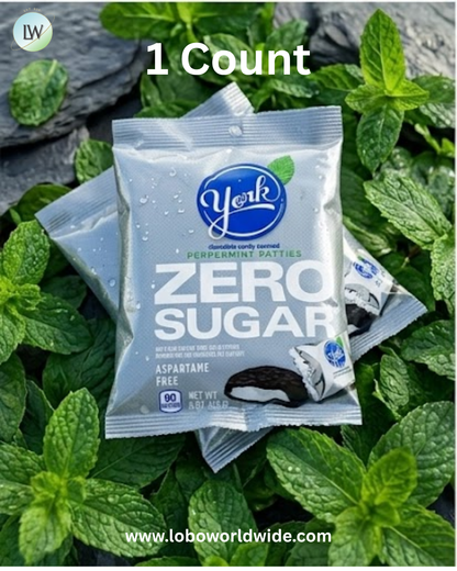 York Peppermint Patties Sugar Free Candy 3oz Bag