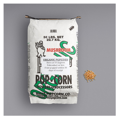 Reist 50 lb. HI-POP Organic Mushroom Popcorn Kernels