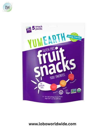 YumEarth, Gluten Free Fruit Snacks, Favorites, Snack Packs, 0.7 oz (19.8 g) Each