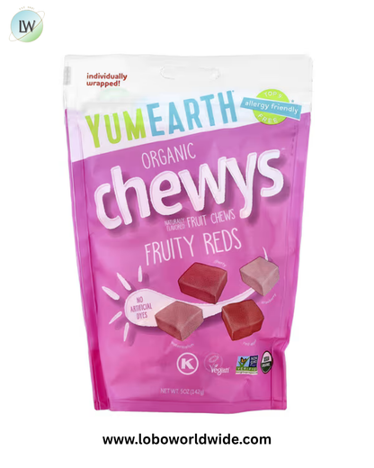 YumEarth, Organic Chewys™, Fruity Reds, 5 oz (142 g)