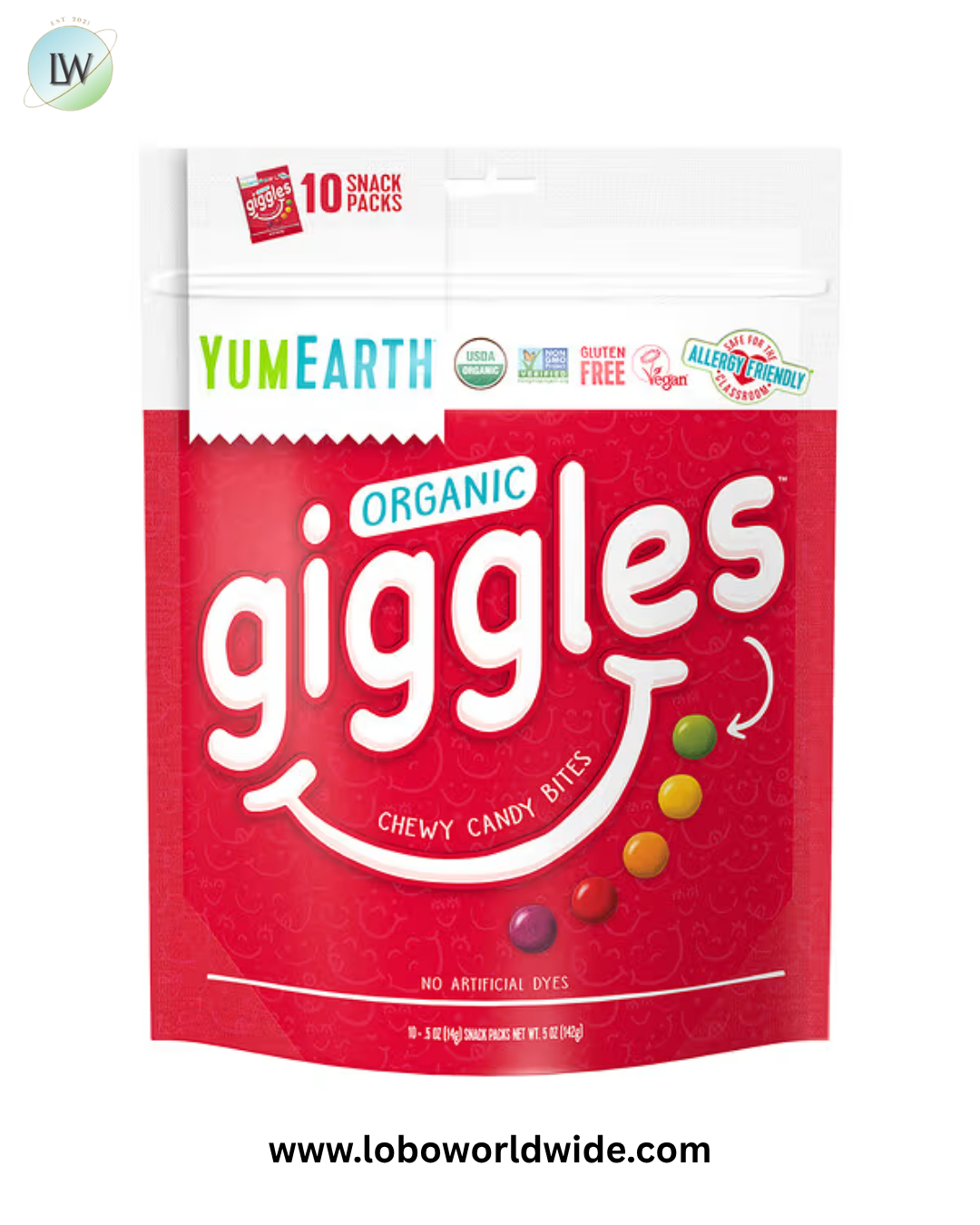 YumEarth, Organic Giggles, 0.5 oz (14 g) Each