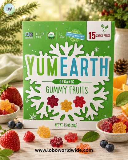 YumEarth, Organic Gummy Fruits, 15 Snack Packs, 0.5 oz (14 g) Each