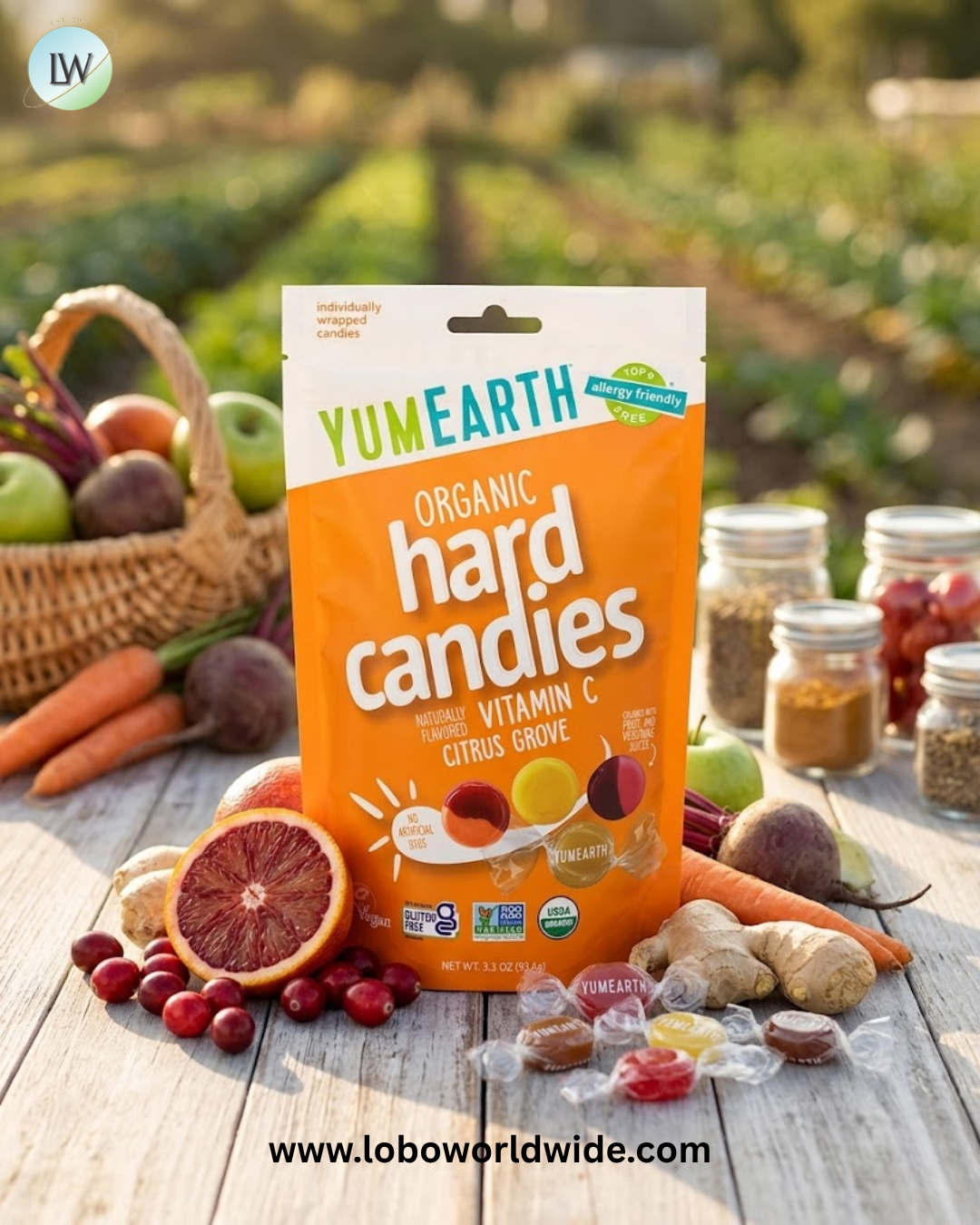 YumEarth, Organic Vitamin C Hard Candies, 3.3 oz (93.6 g)