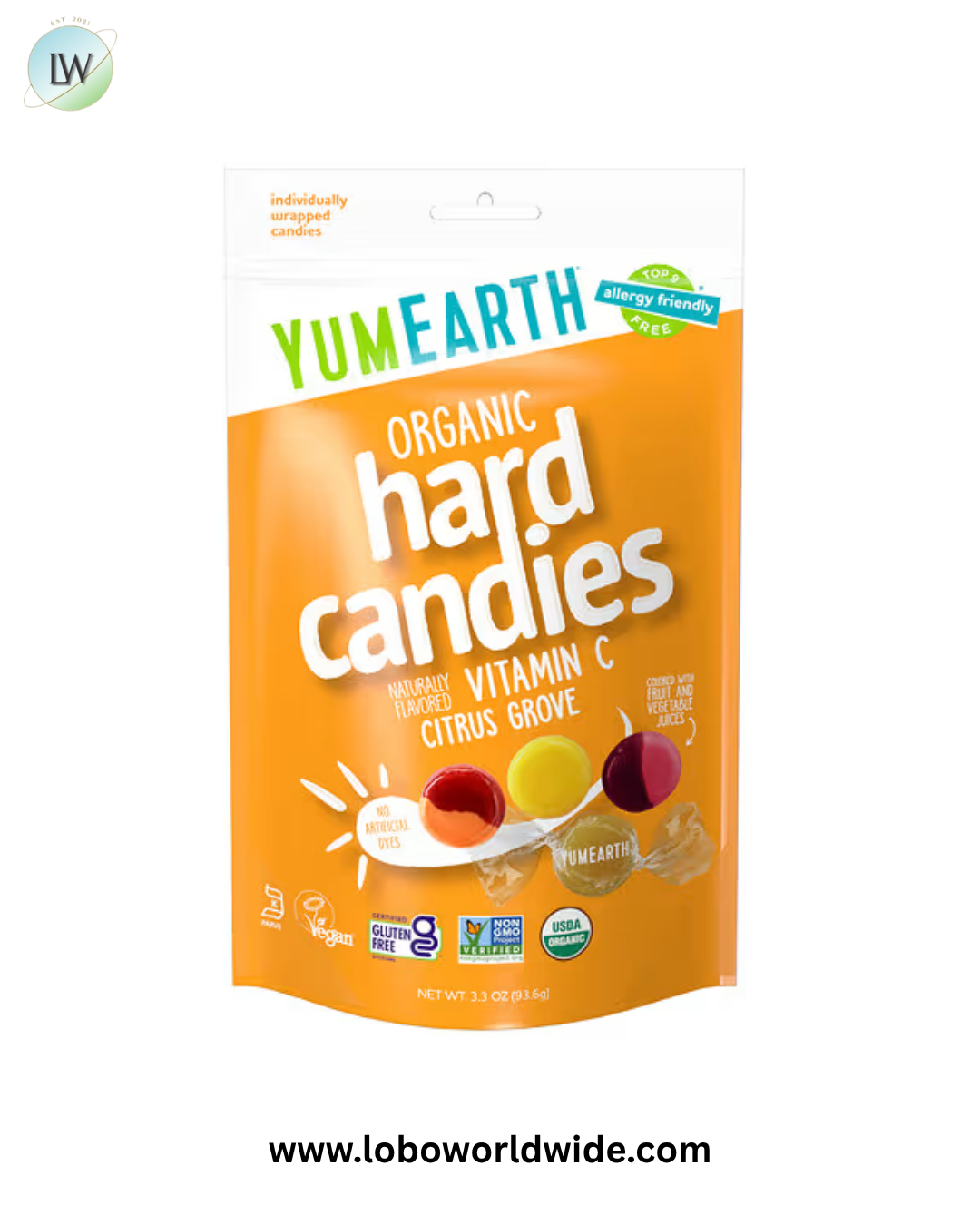 YumEarth, Organic Vitamin C Hard Candies, 3.3 oz (93.6 g)