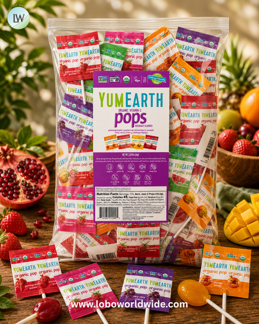 YumEarth, Organic Pops, Vitamin C, Assorted , 3.5 lbs (1,588 g)