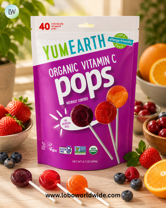 YumEarth, Organic Vitamin C Pops, Assorted, 40 Individually Wrapped Pops, 8.7 oz (248 g)