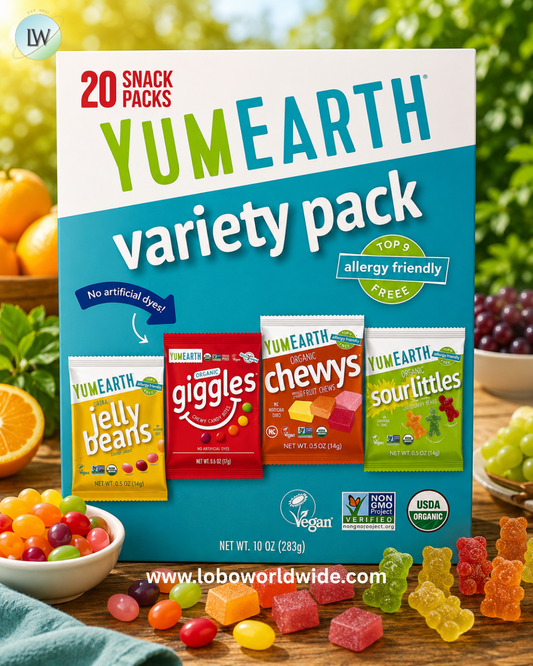 YumEarth, Variety Pack, 20 Snack Packs, 0.5 oz (14 g) Each