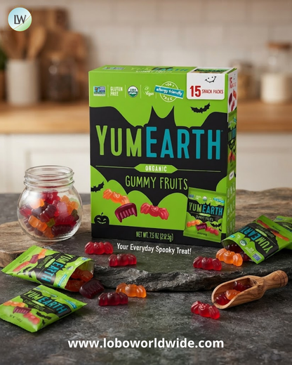 Yumearth Organic Halloween Gummy Fruits, 7.5 oz.
