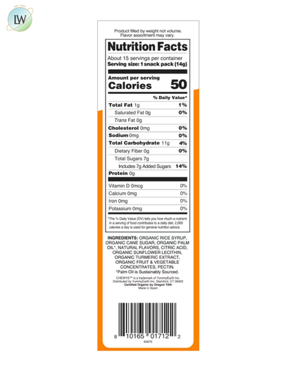 Yumearth Organic Sour Littles, 0.5 oz, 15 ct.