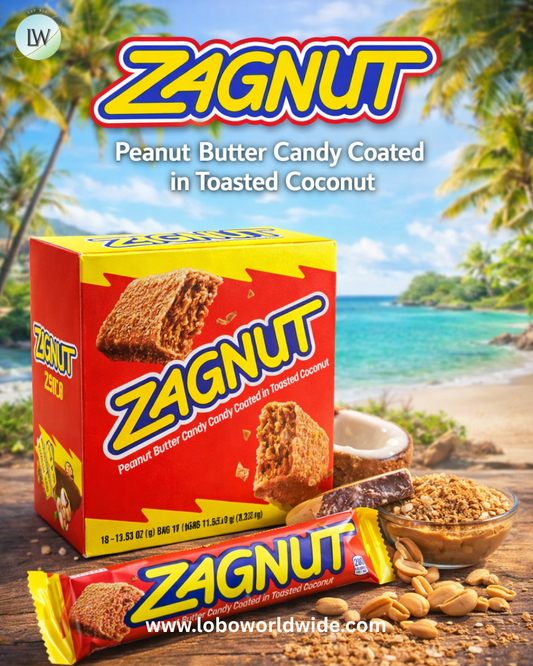 Zag Nut Candy Bar 18 piece