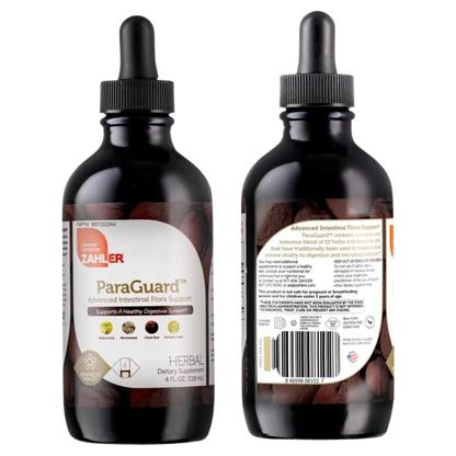 Zahler ParaGuard – Parasite Cleanse for Humans | 10-in-1 Herbal Formula with Wormwood for Colon Detox, Gut Health & Digestive Support | Certified Kosher, 8 oz Liquid Supplement