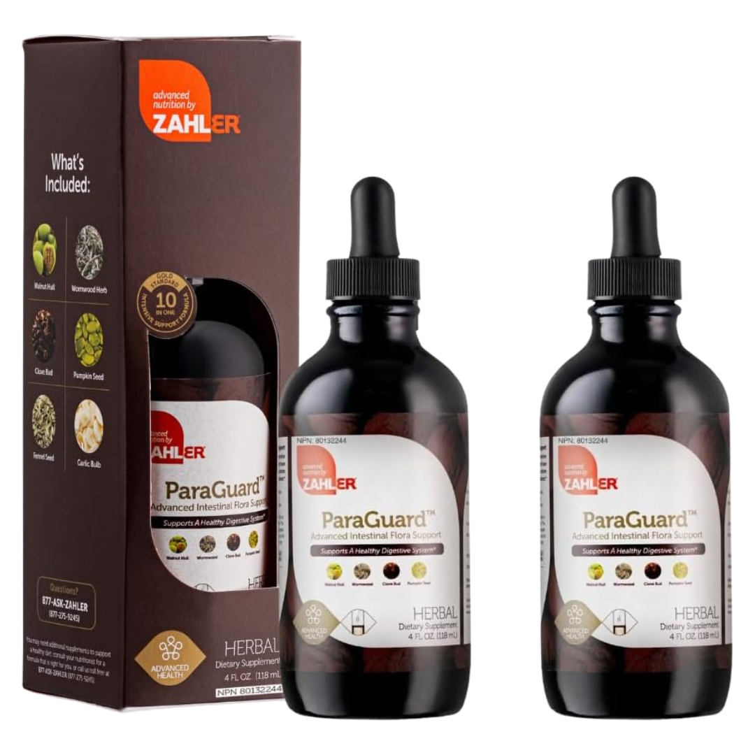 Zahler ParaGuard – Parasite Cleanse for Humans | 10-in-1 Herbal Formula with Wormwood for Colon Detox, Gut Health & Digestive Support | Certified Kosher, 8 oz Liquid Supplement