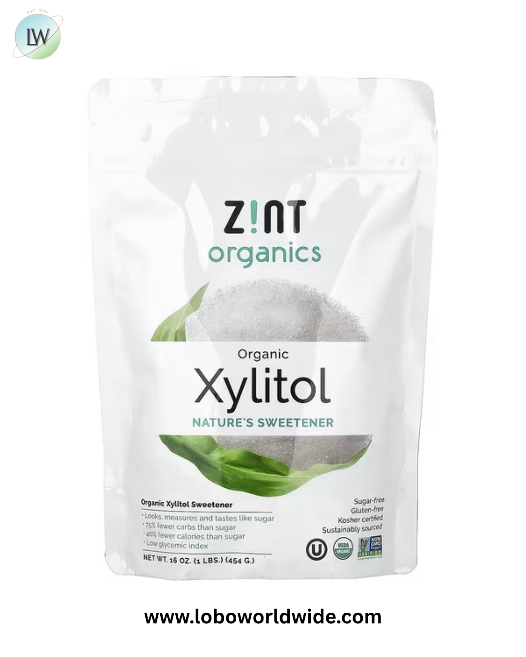 Zint, Organic Xylitol Sweetener, 16 oz (454 g)