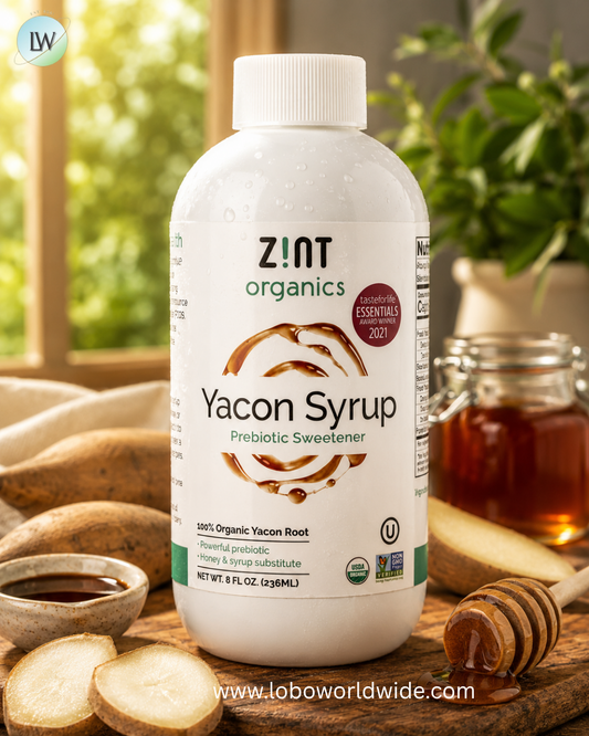 Zint, Organics, Yacon Syrup, Prebiotic Sweetener, 8 fl oz (236 ml)