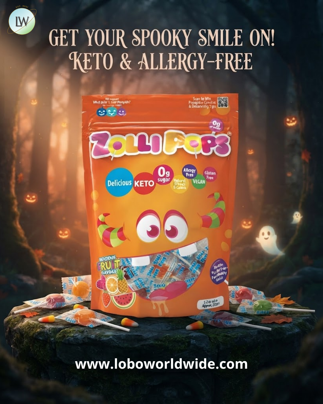 Zollipops Halloween Variety Pack, 5.2 oz.