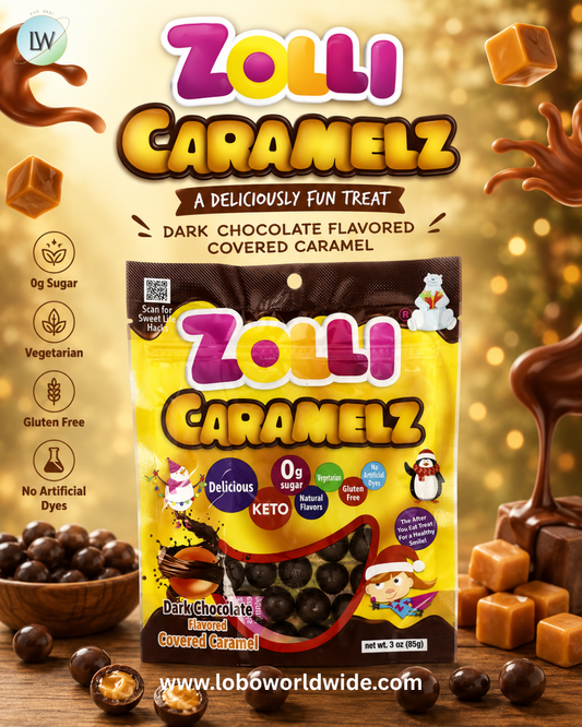 Zollipops, Caramelz, Dark Chocolate, 3 oz (85 g)