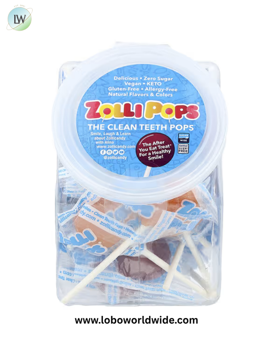 Zollipops, The Clean Teeth Pops®, Assorted, Approx. 23 Pops, 5.2 oz