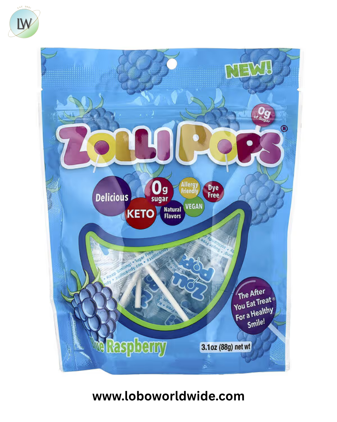 Zollipops, The Clean Teeth Pops, 3.1 oz (88 g)