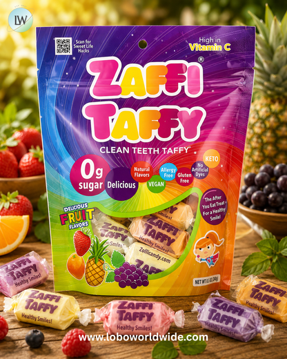 Zollipops, Zaffi® Taffy, Delicious Fruit, 3 oz (85 g)