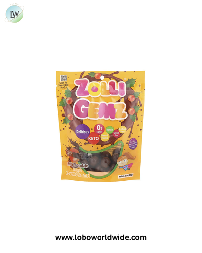 "Zollipops, Zolli Gemz®, Milk Chocolate Covered Caramel, 3 oz (85 g) "
