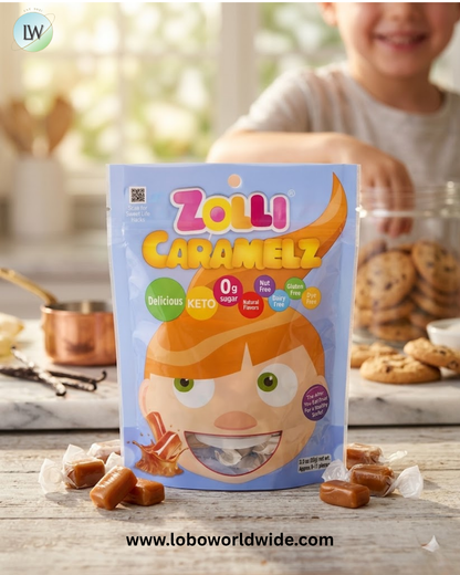 Zollipops, Zolli® Caramelz, Approx. 9-11 pieces, 3 oz (85 g)
