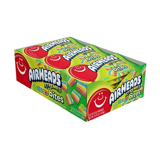 Airheads Xtremes Bites Sweetly Sour Candy Pack, Rainbow Berry, 18 pk.