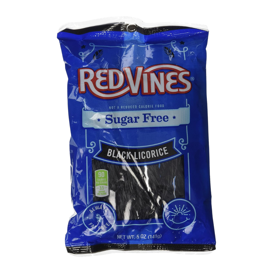 American Licorice Sugar Free Black Licorice Vines, 1 bag (5 oz)