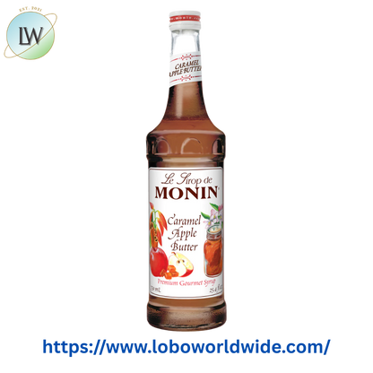 Monin Premium Caramel Apple Butter Flavoring Syrup 750 mL