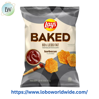 Lay's Baked Gluten-Free Barbecue Flavored Potato Chips, 6.25 oz Bag